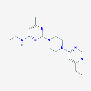 N-Ethyl-2-[4-(6-ethylpyrimidin-4-yl)piperazin-1-yl]-6-methylpyrimidin-4-amine