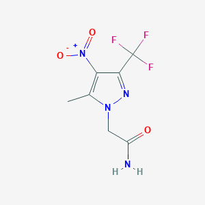 2-[5-Methyl-4-nitro-3-(trifluoromethyl)pyrazol-1-yl]acetamide