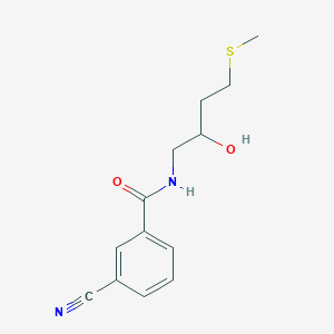 3-Cyano-N-(2-hydroxy-4-methylsulfanylbutyl)benzamide