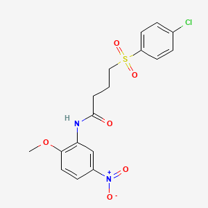4-((4-chlorophenyl)sulfonyl)-N-(2-methoxy-5-nitrophenyl)butanamide