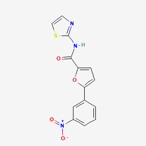 5-(3-nitrophenyl)-N-(1,3-thiazol-2-yl)furan-2-carboxamide