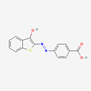 (E)-4-((3-hydroxybenzo[b]thiophen-2-yl)diazenyl)benzoic acid