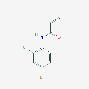 molecular formula C9H7BrClNO B2609215 N-(4-bromo-2-chlorophenyl)prop-2-enamide CAS No. 1153390-86-3