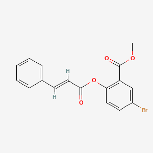 methyl 5-bromo-2-{[(2E)-3-phenylprop-2-enoyl]oxy}benzoate