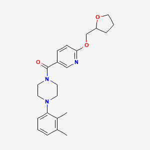 (4-(2,3-Dimethylphenyl)piperazin-1-yl)(6-((tetrahydrofuran-2-yl)methoxy)pyridin-3-yl)methanone