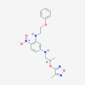 1,3-Benzenediamine, N1-[2-[(4-methyl-1,2,5-oxadiazol-3-yl)oxy]propyl]-4-nitro-N3-(2-phenoxyethyl)-