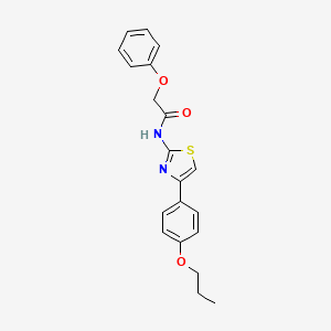 2-phenoxy-N-[4-(4-propoxyphenyl)-1,3-thiazol-2-yl]acetamide