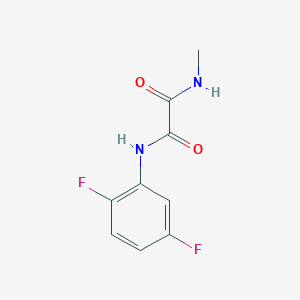 molecular formula C9H8F2N2O2 B2609264 N'-(2,5-二氟苯基)-N-甲基草酰胺 CAS No. 941945-74-0