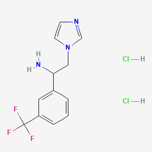 2-(1H-imidazol-1-yl)-1-[3-(trifluoromethyl)phenyl]ethan-1-amine dihydrochloride
