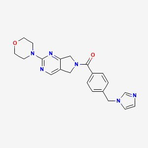 (4-((1H-imidazol-1-yl)methyl)phenyl)(2-morpholino-5,7-dihydro-6H-pyrrolo[3,4-d]pyrimidin-6-yl)methanone