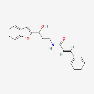 N-(3-(benzofuran-2-yl)-3-hydroxypropyl)cinnamamide