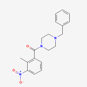 (4-Benzylpiperazin-1-yl)(2-methyl-3-nitrophenyl)methanone