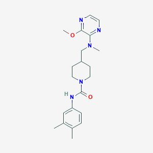 N-(3,4-dimethylphenyl)-4-{[(3-methoxypyrazin-2-yl)(methyl)amino]methyl}piperidine-1-carboxamide