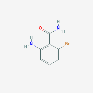 molecular formula C7H7BrN2O B2609325 2-氨基-6-溴苯甲酰胺 CAS No. 1108790-90-4
