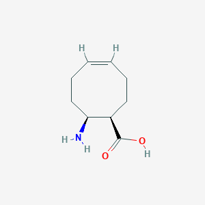 molecular formula C10H16O2 B2609326 顺式-(z)-8-氨基-环辛-4-烯羧酸 CAS No. 736127-53-0