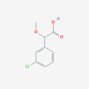 molecular formula C9H9ClO3 B2609331 2-(3-氯苯基)-2-甲氧基乙酸 CAS No. 21660-66-2