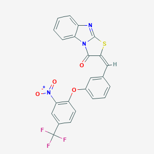 2-{3-[2-nitro-4-(trifluoromethyl)phenoxy]benzylidene}[1,3]thiazolo[3,2-a]benzimidazol-3(2H)-one