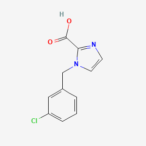 molecular formula C11H9ClN2O2 B2609350 1-(3-氯苄基)-1H-咪唑-2-羧酸 CAS No. 1400872-09-4