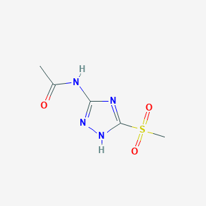 N-[3-(methylsulfonyl)-1H-1,2,4-triazol-5-yl]acetamide