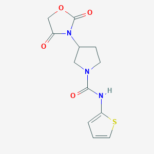 3-(2,4-dioxo-1,3-oxazolidin-3-yl)-N-(thiophen-2-yl)pyrrolidine-1-carboxamide