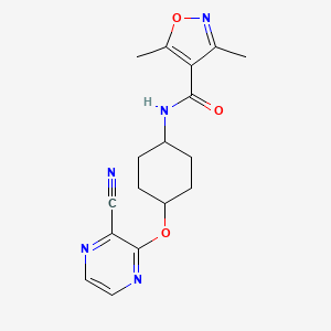 N-((1r,4r)-4-((3-cyanopyrazin-2-yl)oxy)cyclohexyl)-3,5-dimethylisoxazole-4-carboxamide
