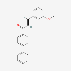 molecular formula C22H18O2 B2609372 (2E)-3-(3-Methoxyphenyl)-1-(4-phenylphenyl)prop-2-en-1-one CAS No. 1427577-87-4