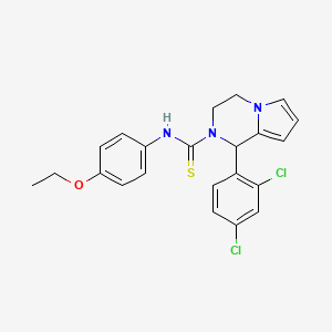 1-(2,4-dichlorophenyl)-N-(4-ethoxyphenyl)-3,4-dihydropyrrolo[1,2-a]pyrazine-2(1H)-carbothioamide