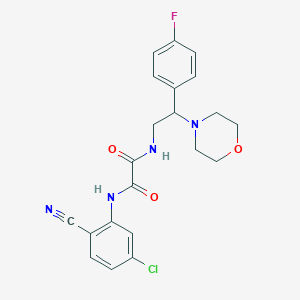 N1-(5-chloro-2-cyanophenyl)-N2-(2-(4-fluorophenyl)-2-morpholinoethyl)oxalamide
