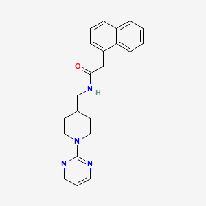 2-(naphthalen-1-yl)-N-((1-(pyrimidin-2-yl)piperidin-4-yl)methyl)acetamide