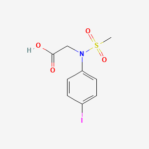 molecular formula C9H10INO4S B2609391 N-(4-iodophenyl)-N-(methylsulfonyl)glycine CAS No. 462064-83-1