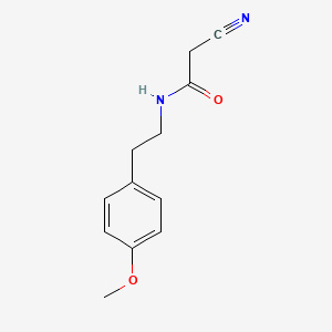molecular formula C12H14N2O2 B2609397 2-cyano-N-[2-(4-methoxyphenyl)ethyl]acetamide CAS No. 100134-75-6