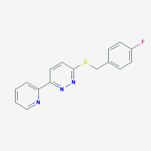 3-((4-Fluorobenzyl)thio)-6-(pyridin-2-yl)pyridazine