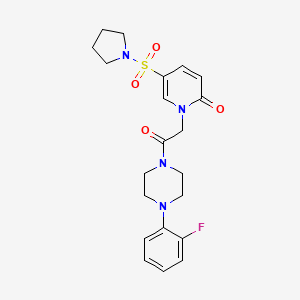 1-(2-(4-(2-fluorophenyl)piperazin-1-yl)-2-oxoethyl)-5-(pyrrolidin-1-ylsulfonyl)pyridin-2(1H)-one