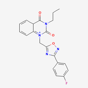 1-{[3-(4-Fluorophenyl)-1,2,4-oxadiazol-5-yl]methyl}-3-propyl-1,2,3,4-tetrahydroquinazoline-2,4-dione