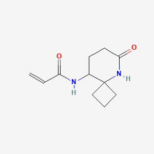 molecular formula C11H16N2O2 B2609439 N-(6-Oxo-5-azaspiro[3.5]nonan-9-yl)prop-2-enamide CAS No. 2194024-88-7