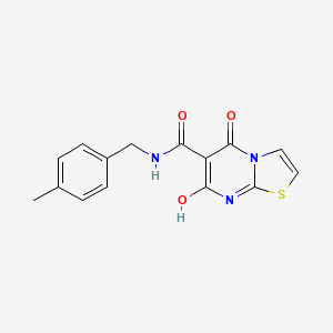 molecular formula C15H13N3O3S B2609455 7-羟基-N-(4-甲基苄基)-5-氧代-5H-噻唑并[3,2-a]嘧啶-6-甲酰胺 CAS No. 898412-29-8