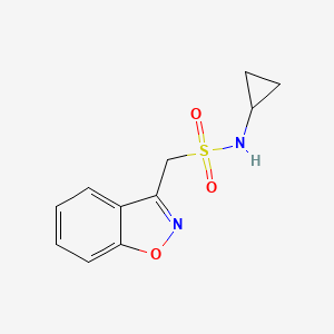 1-(benzo[d]isoxazol-3-yl)-N-cyclopropylmethanesulfonamide