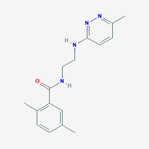molecular formula C16H20N4O B2609470 2,5-dimethyl-N-(2-((6-methylpyridazin-3-yl)amino)ethyl)benzamide CAS No. 1207052-97-8