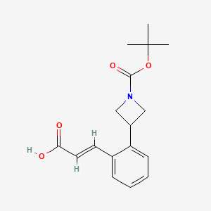 (E)-3-[2-[1-[(2-Methylpropan-2-yl)oxycarbonyl]azetidin-3-yl]phenyl]prop-2-enoic acid
