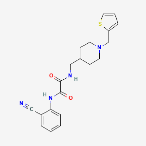 N1-(2-cyanophenyl)-N2-((1-(thiophen-2-ylmethyl)piperidin-4-yl)methyl)oxalamide