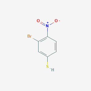 molecular formula C6H4BrNO2S B2609515 3-Bromo-4-nitrobenzenethiol CAS No. 1823075-44-0