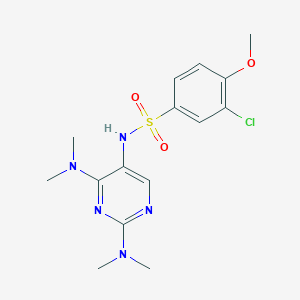 N-(2,4-bis(dimethylamino)pyrimidin-5-yl)-3-chloro-4-methoxybenzenesulfonamide
