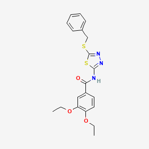 N-(5-benzylsulfanyl-1,3,4-thiadiazol-2-yl)-3,4-diethoxybenzamide