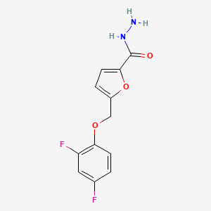 5-[(2,4-Difluorophenoxy)methyl]furan-2-carbohydrazide