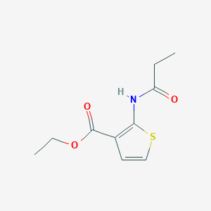 molecular formula C10H13NO3S B2609548 2-丙酰胺基噻吩-3-羧酸乙酯 CAS No. 864940-51-2
