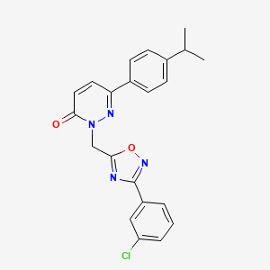 2-((3-(3-chlorophenyl)-1,2,4-oxadiazol-5-yl)methyl)-6-(4-isopropylphenyl)pyridazin-3(2H)-one