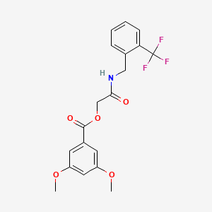 2-Oxo-2-((2-(trifluoromethyl)benzyl)amino)ethyl 3,5-dimethoxybenzoate