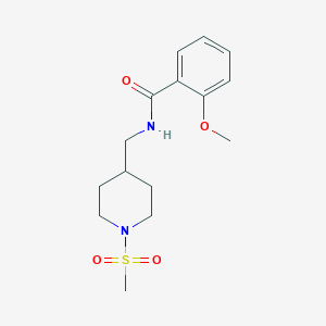 2-methoxy-N-((1-(methylsulfonyl)piperidin-4-yl)methyl)benzamide