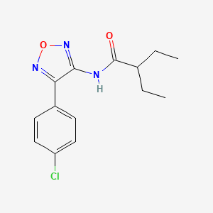 N-[4-(4-chlorophenyl)-1,2,5-oxadiazol-3-yl]-2-ethylbutanamide