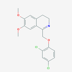 1-[(2,4-Dichlorophenoxy)methyl]-6,7-dimethoxy-3,4-dihydroisoquinoline